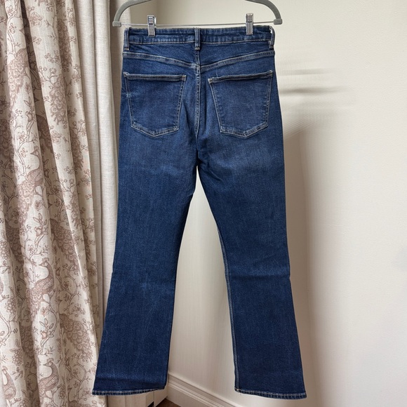 {Zara} Extra High Rise Waist Slim Bootcut Stretch Denim Jeans - Picture 2 of 6